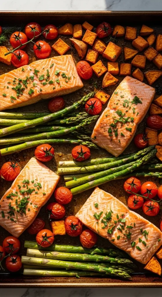 Herb Roasted Salmon with Baby Potatoes