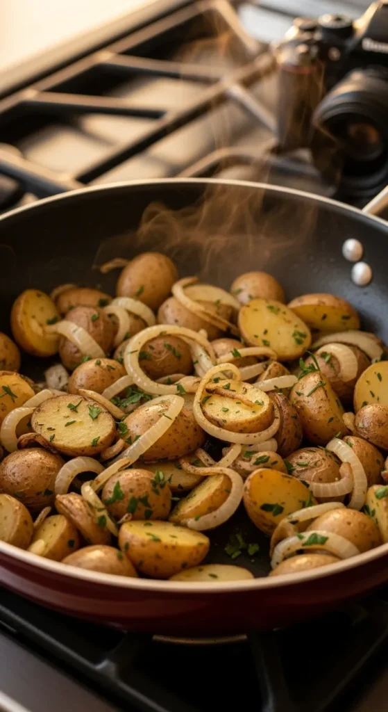 Herbed Potato Hash With Onions