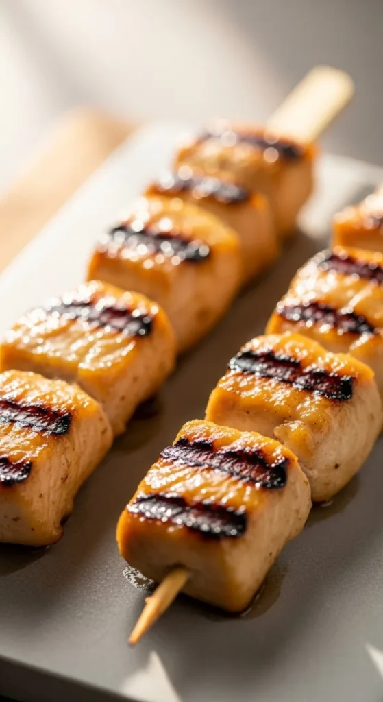 Honey Mustard Chicken Skewers