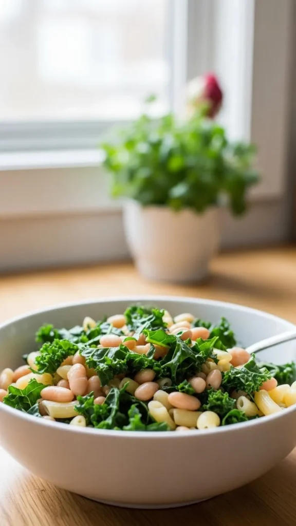 Kale and White Bean Pasta