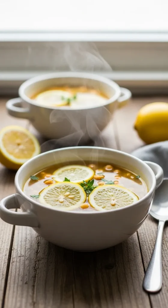Lemon Chickpea Comfort Soup