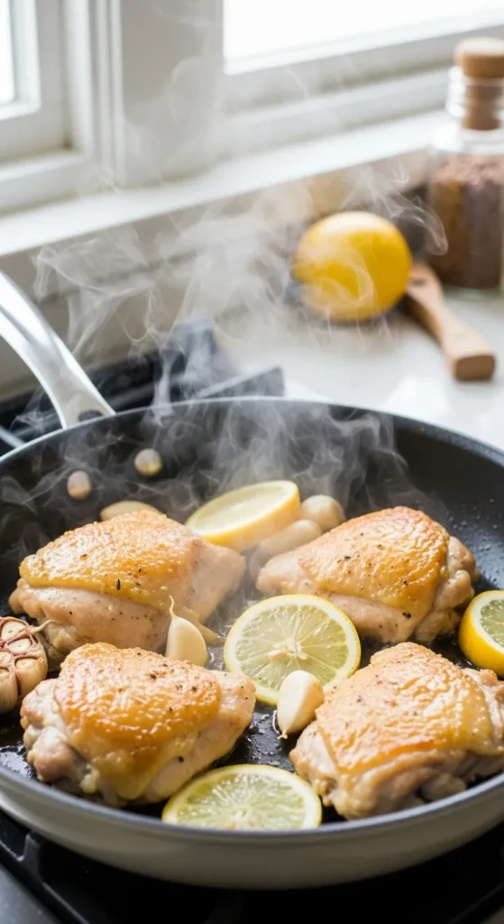 Lemon Garlic Skillet Chicken