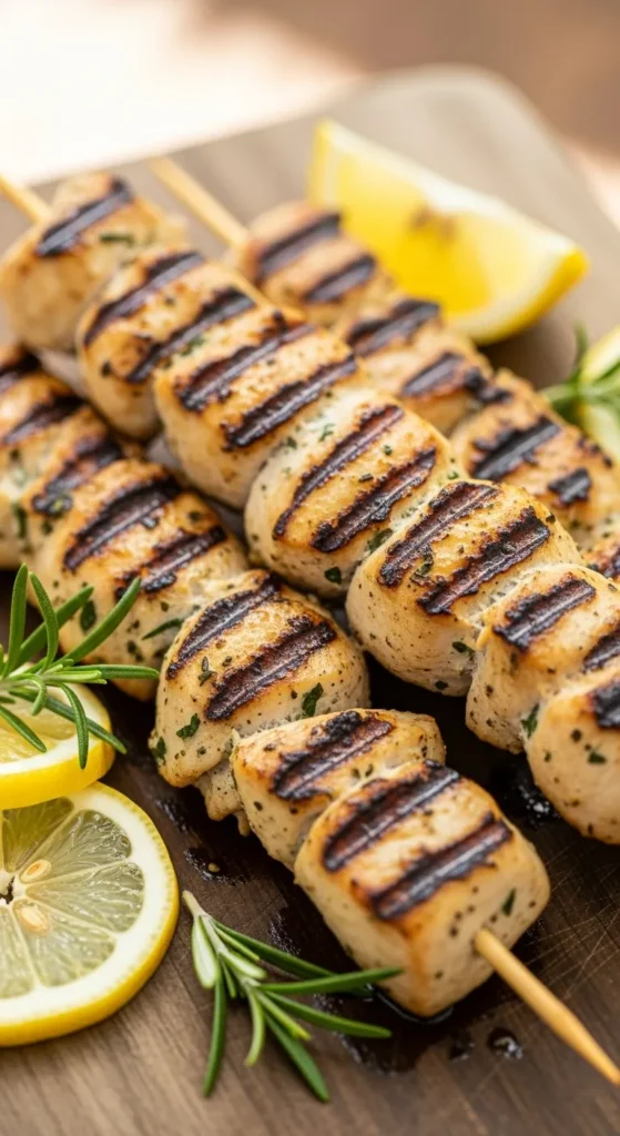 Lemon Herb Chicken Skewers