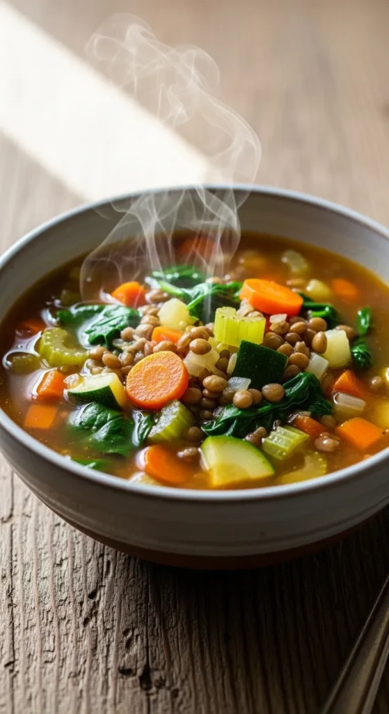 Lentil Vegetable Spring Bowl