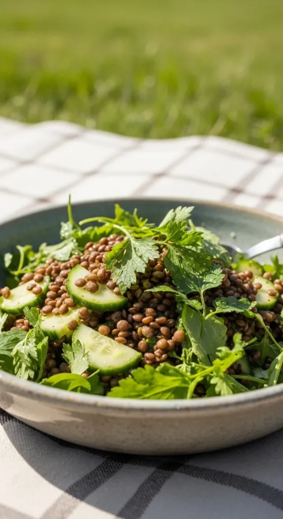 Lentil and Cucumber Salad