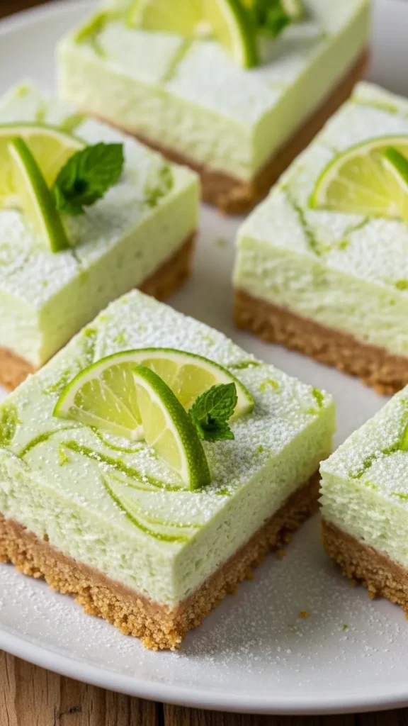 Lime Cheesecake Bars