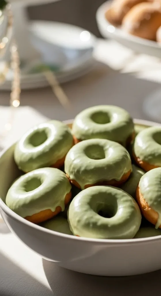 Lime Glazed Donut Holes