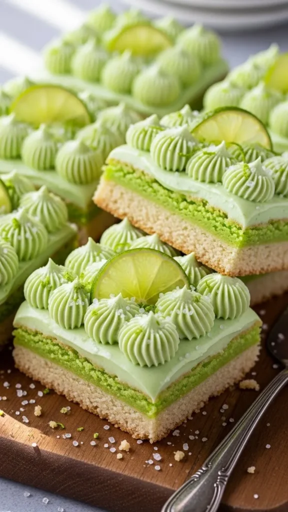 Lime Sugar Cookie Bars