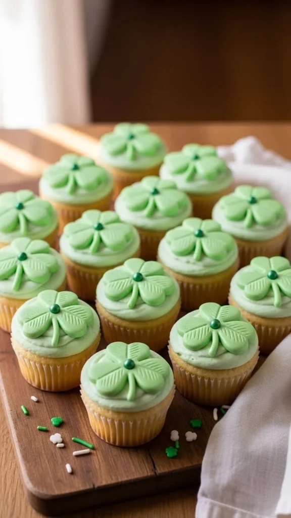 Lucky Clover Cupcakes