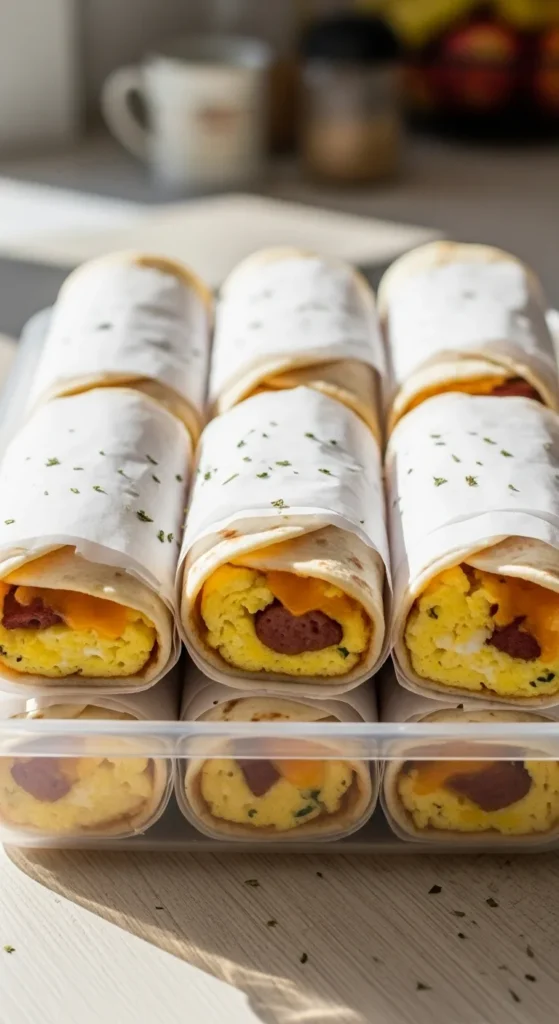 Make Breakfast Wraps Ahead of Time