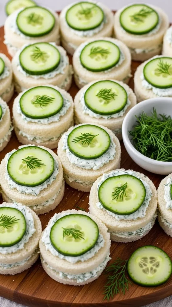Mini Cucumber Sandwich Bites