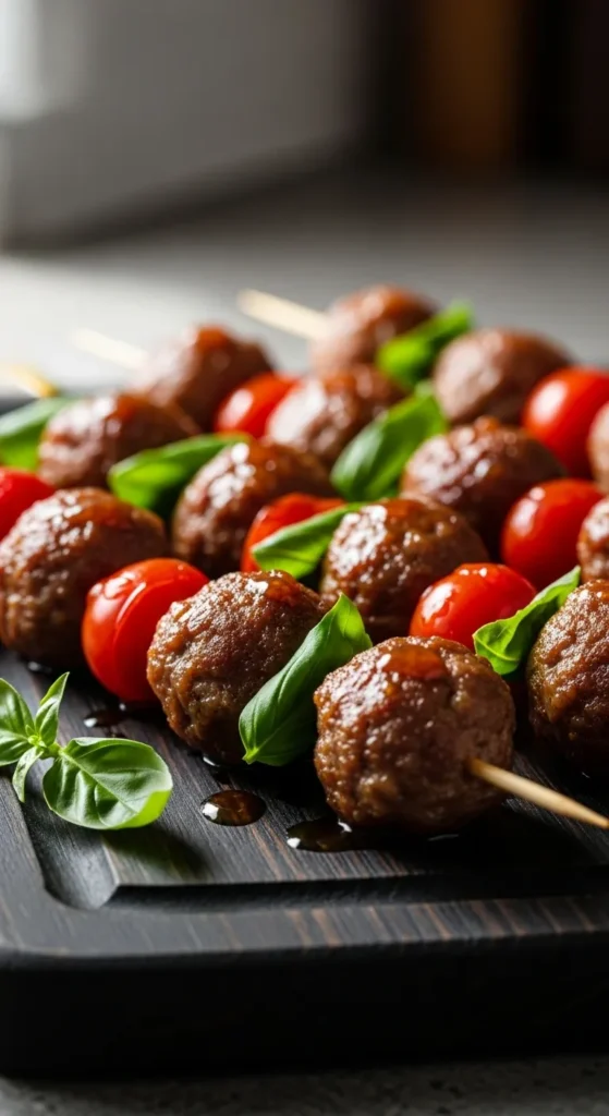 Mini Meatball Skewers