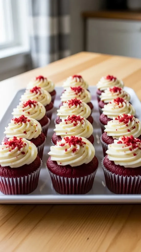 Mini Red Velvet Cupcakes