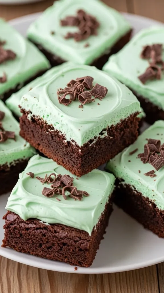 Mint Brownie Squares