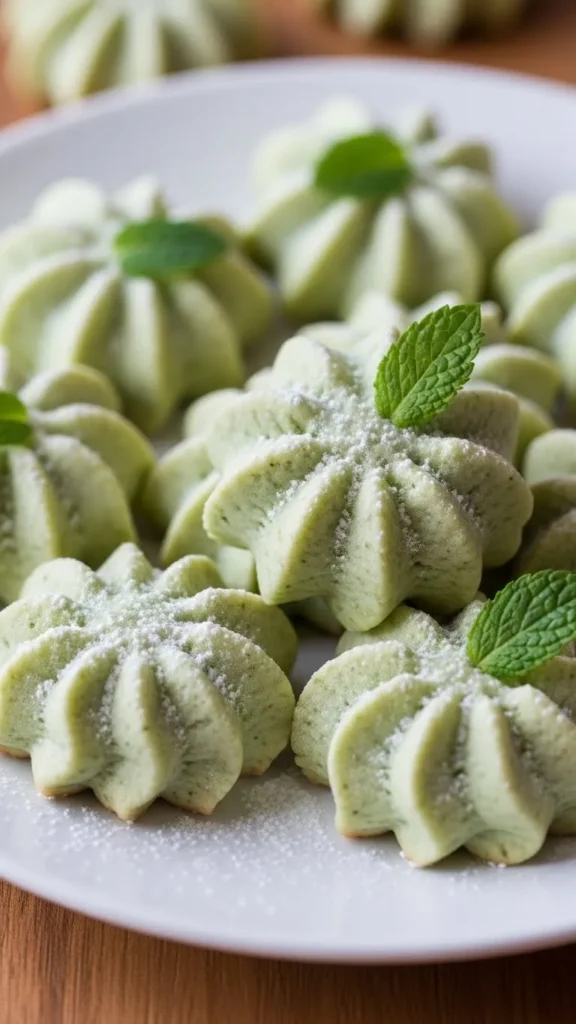 Mint Butter Cookies