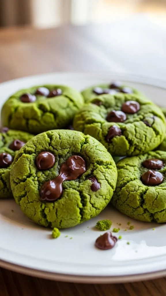 Mint Chocolate Chip Cookies
