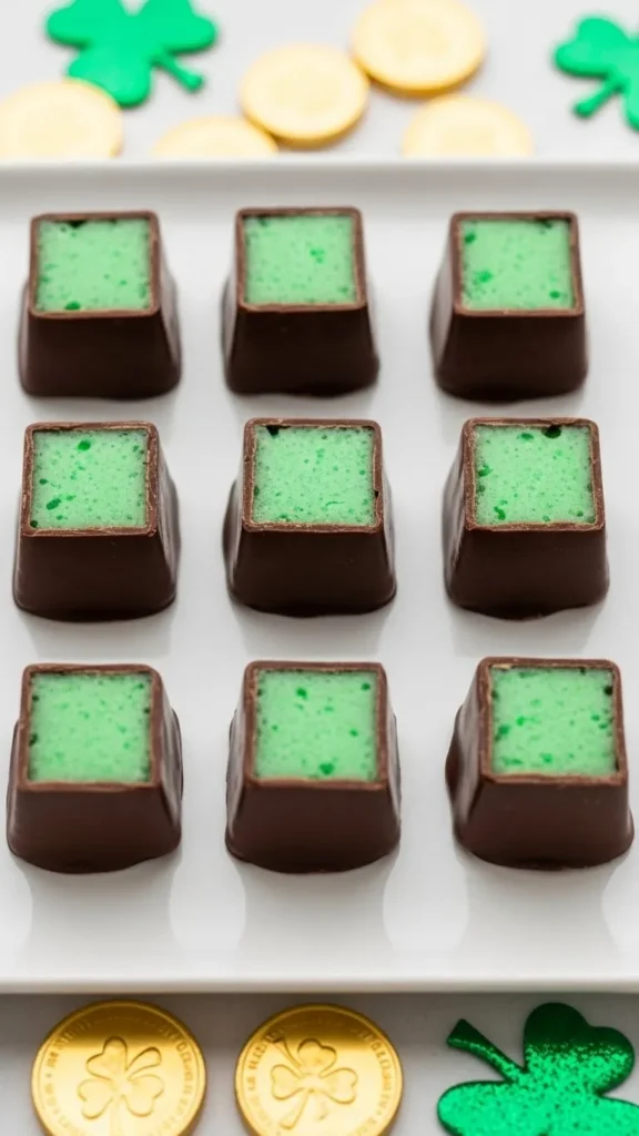 Mint Cream Chocolate Squares