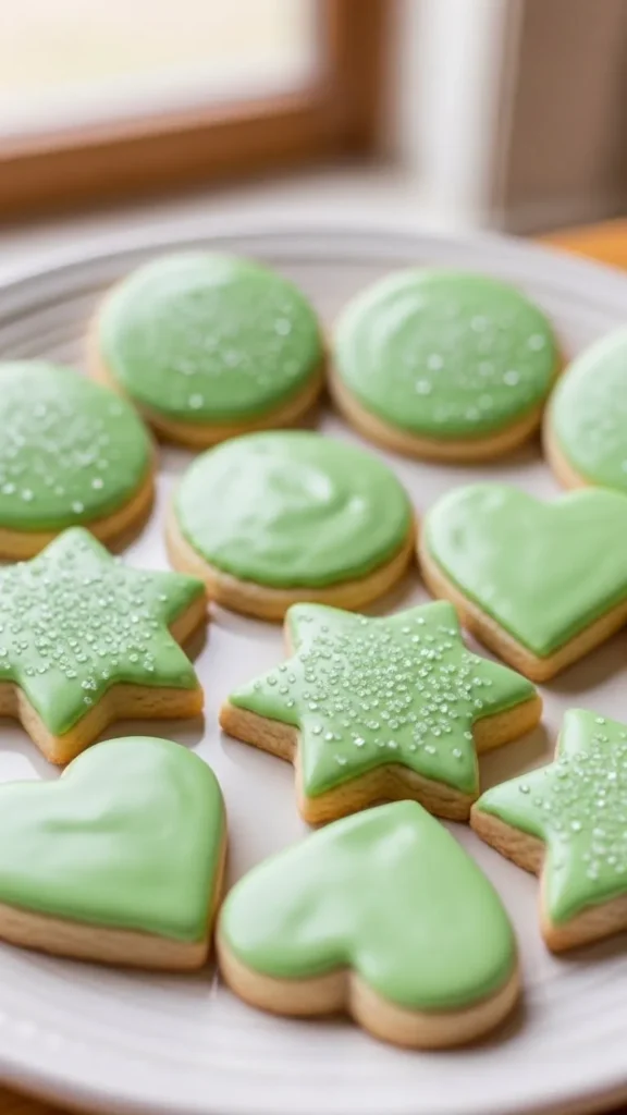 Mint Frosted Sugar Cookies