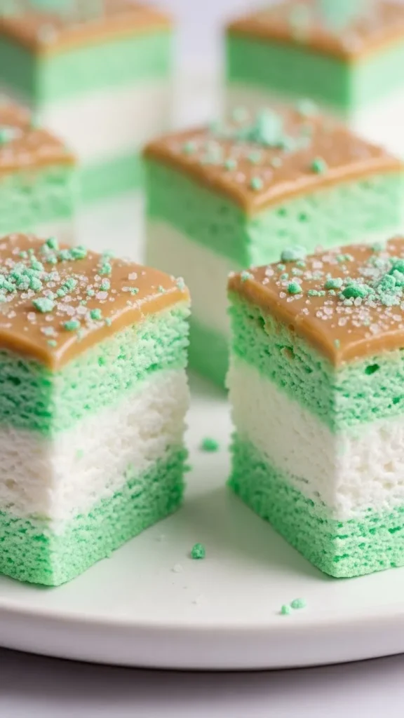 Mint Marshmallow Squares