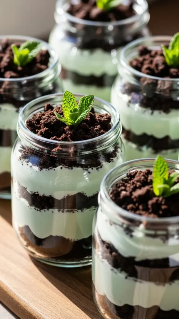 Mint Yogurt Dessert Jars