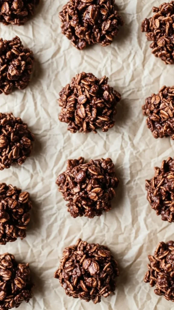 No-Bake Chocolate Oat Clusters