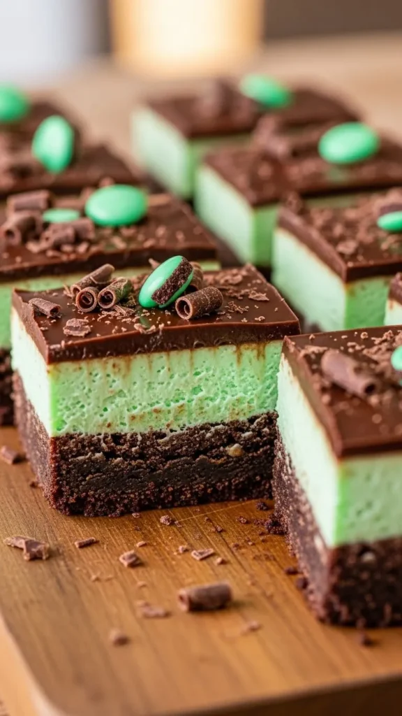 No-Bake Grasshopper-Style Bars