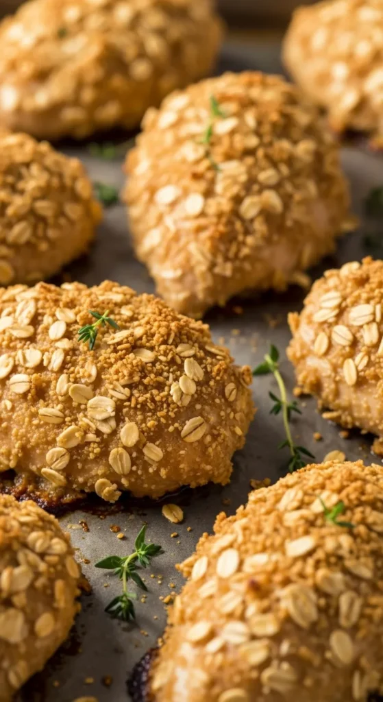 Oat-Crusted Baked Chicken