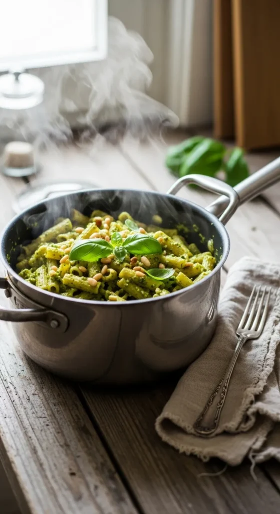 One-Pot Pesto Pasta