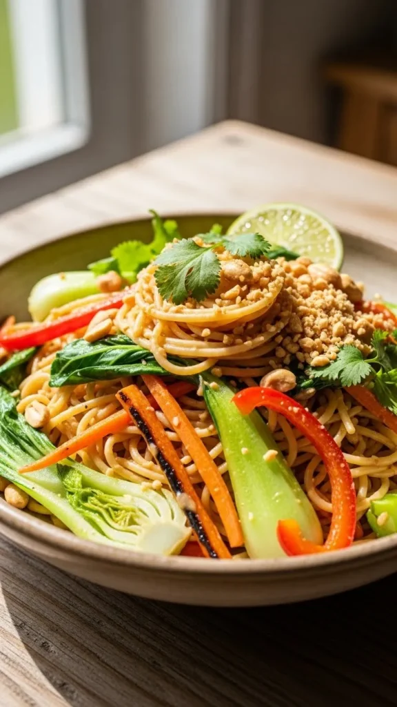 Peanut Noodle Veg Bowl