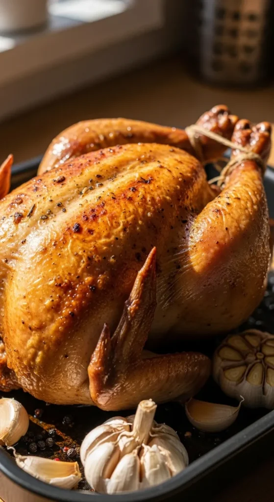 Pepper Garlic Roast Chicken