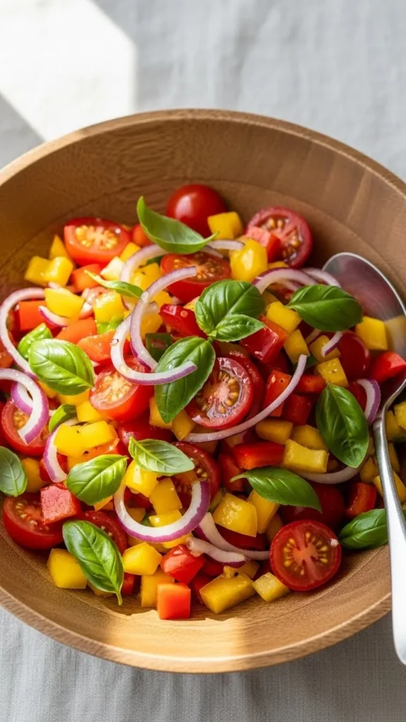 Pepper Tomato Simple Chop