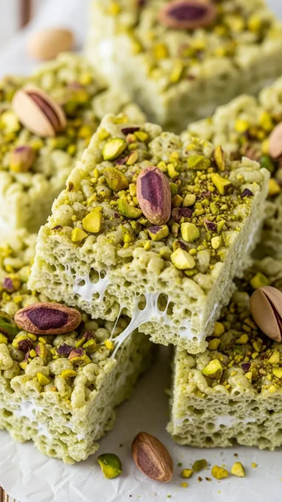 Pistachio Rice Treats
