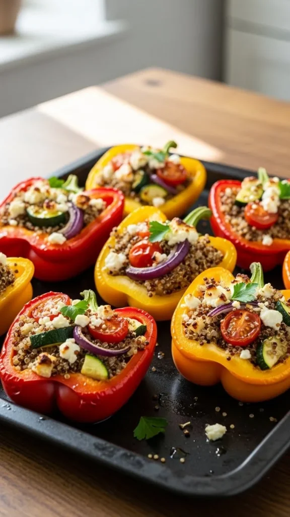 Quinoa and Vegetable Stuffed Peppers