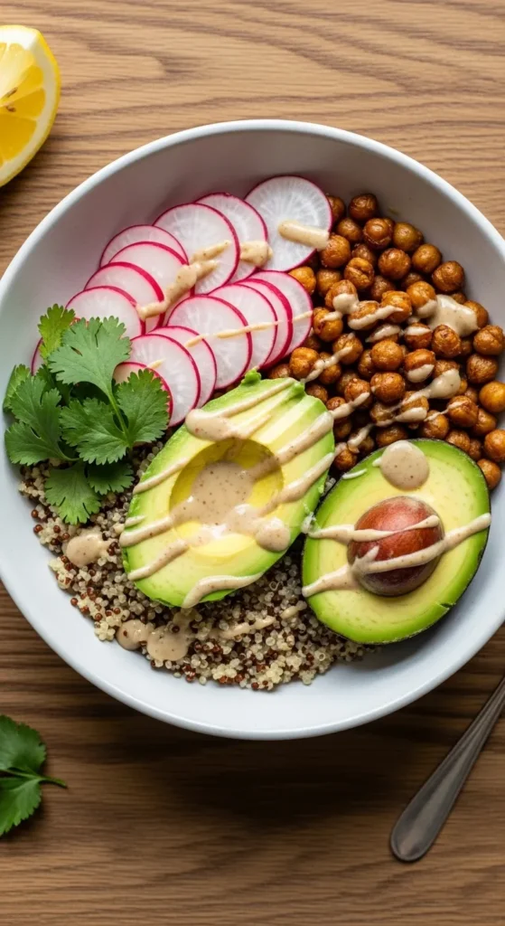 Radish and Avocado Grain Bowl
