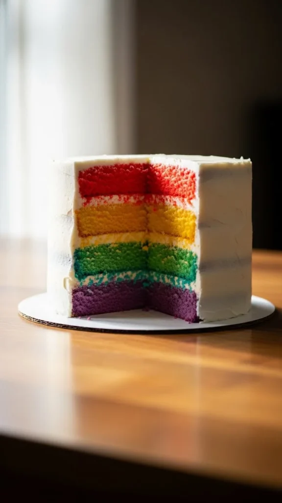 Rainbow Surprise Layer Cake
