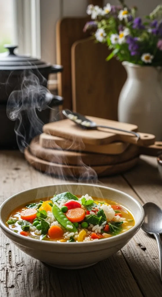 Rice Vegetable Light Pot