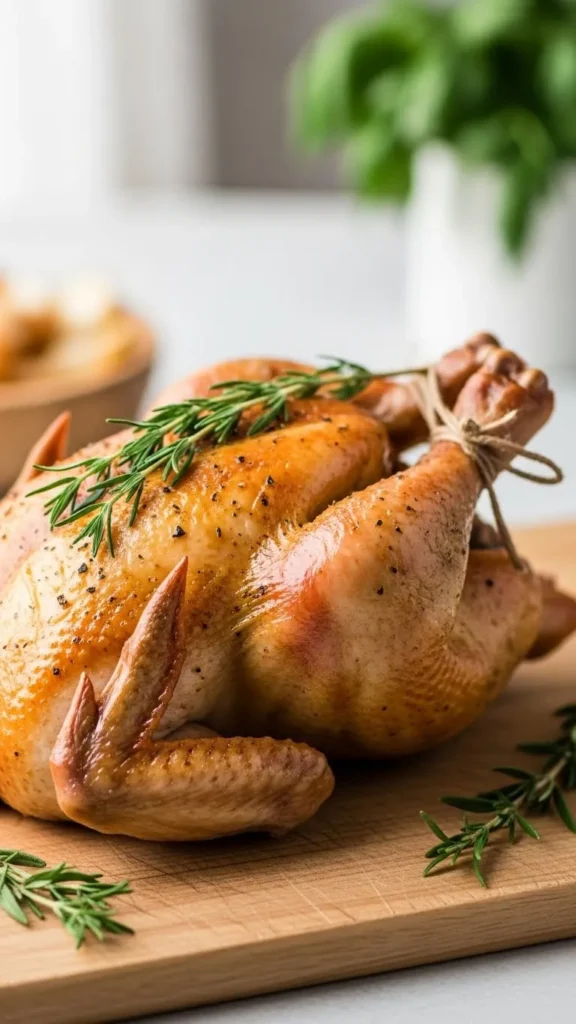 Roast Chicken with Spring Herbs