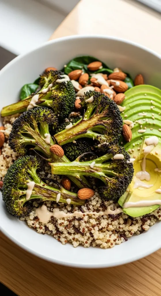 Roasted Broccoli Grain Bowls
