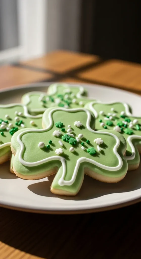 Shamrock Sugar Cookies