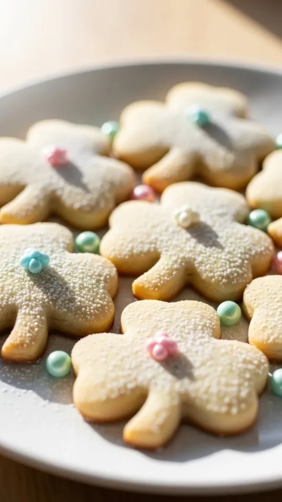 Shamrock Sugar Cookies (Breakfast Treat)