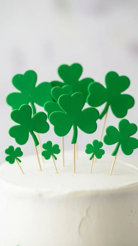 Shamrock Topper Cake