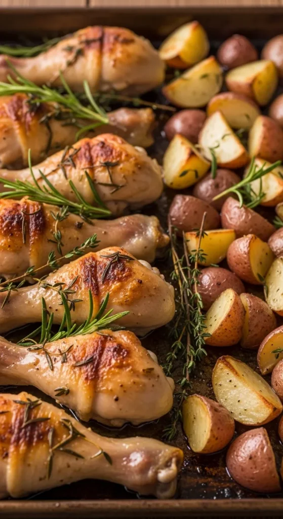 Sheet-Pan Chicken and Potatoes