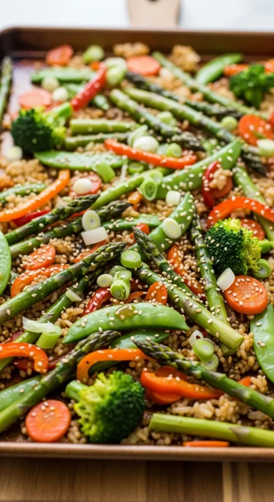Sheet-Pan Vegetable Fried Rice