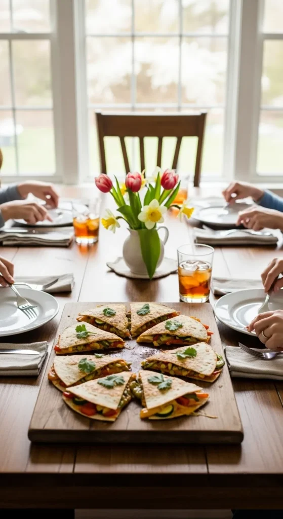 Sheet-Pan Veggie Quesadillas