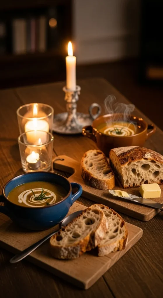 Simple Bread and Soup Supper