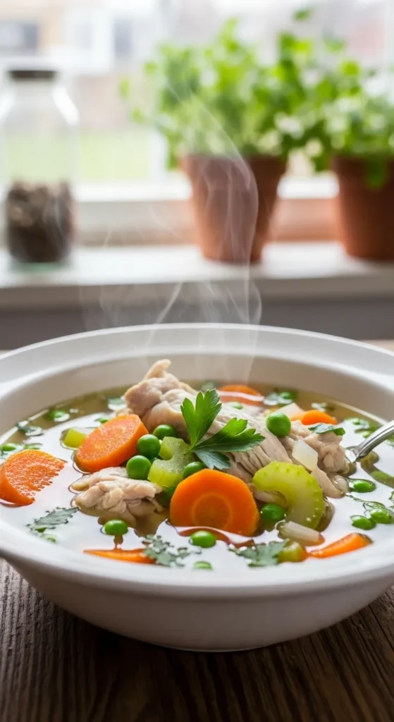 Simple Chicken and Veggie Soup