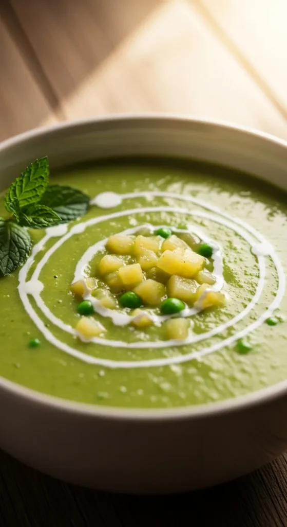 Simple Pea and Potato Soup