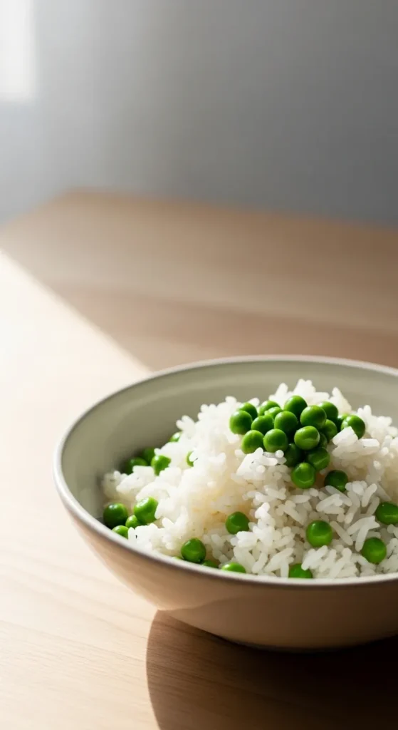 Simple Pea and Rice Bowl