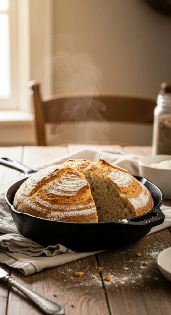 Skillet-Baked Farmhouse Bread