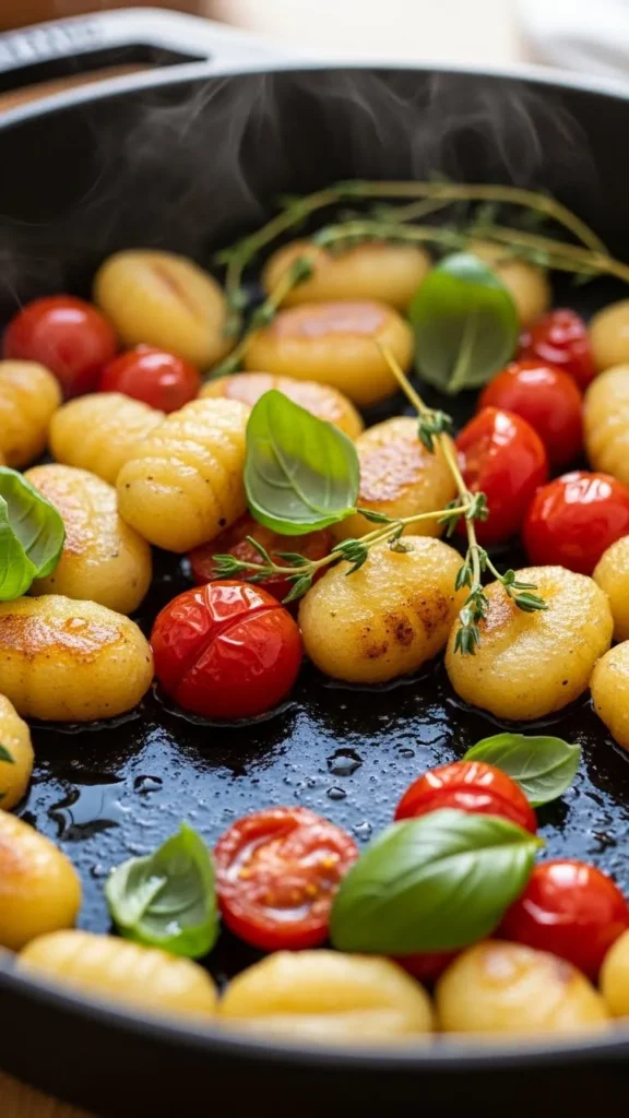 Skillet Gnocchi with Tomatoes